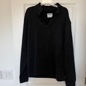 Old Navy Men's Dark Gray Zip-Up Sweater